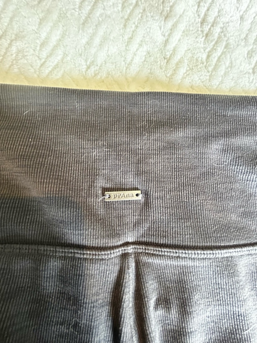 PrAna Becksa 7/8 Legging Women XL Grey Heather High Rise Side Pockets YogaPrAna - Picture 3 of 3